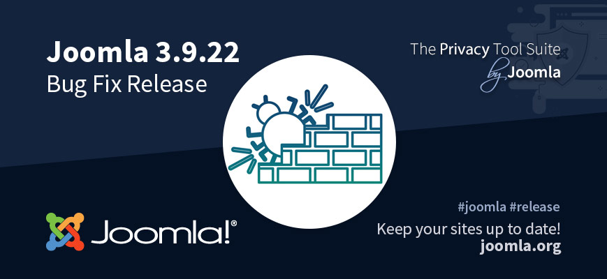 Joomla versie 3.9.22 - bug fix release